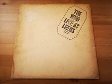 The Who Live At Leeds 1970 VINYL LP BLACK Sleeve G, Record VG+ ALL 12 Inserts picture