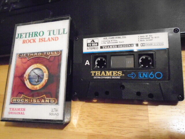 RARE OOP THAMES Jethro Tull CASSETTE TAPE Rock Island prog 1989 Ian Anderson 