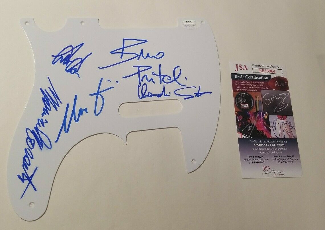 Goblin Signed Band 5 Members JSA Guitar Pickguard Autograph Auto Musicians 