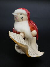 Vintage Christmas Spun Cotton Crepe Paper Santa Elf with Sheet Music Putz Japan picture