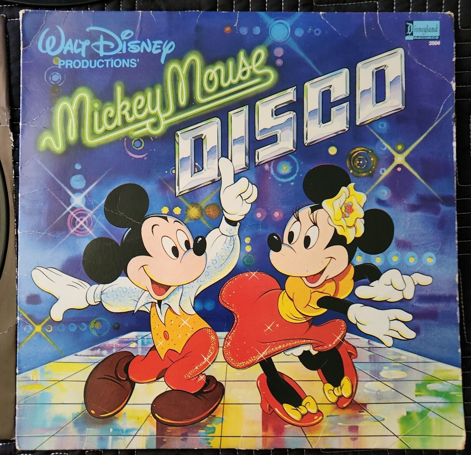 VTG Walt Disney's Mickey Mouse Disco LP 1979 Disneyland 2504 Vinyl Record