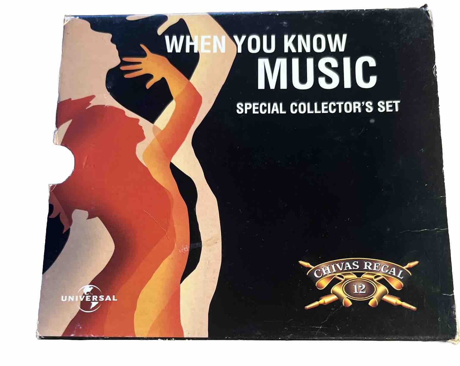 When You Know Music- Special Collectors CD  Set 5 Disc Chivas Regal Rock Jazz ..