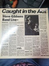 Steve Gibbons Band Caught in the Act UK Import Polydor Records 2478 112 vinyl LP picture