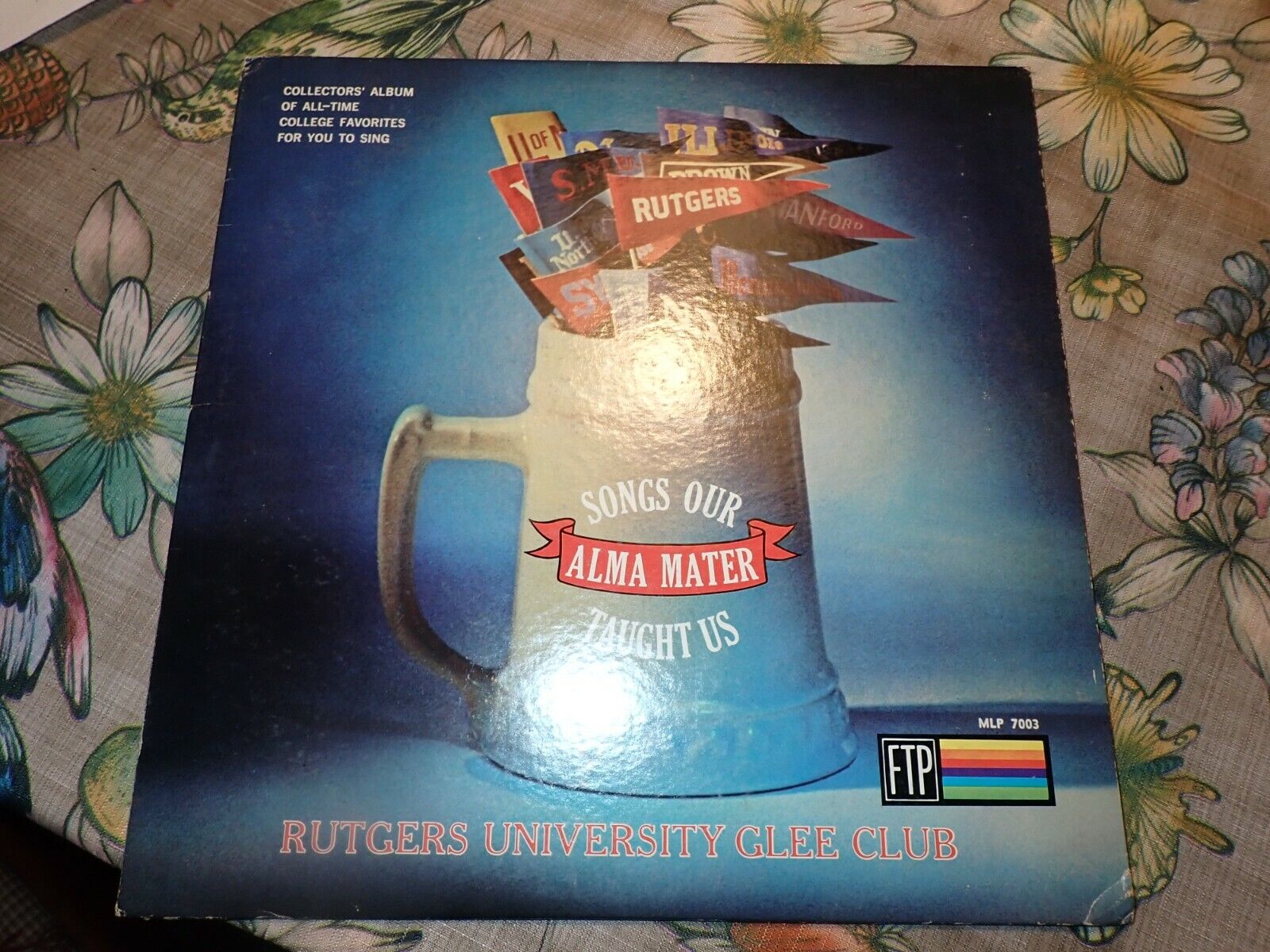 33 rpm vintage album record lp Rutgers University Glee Club MLP 7003 college 