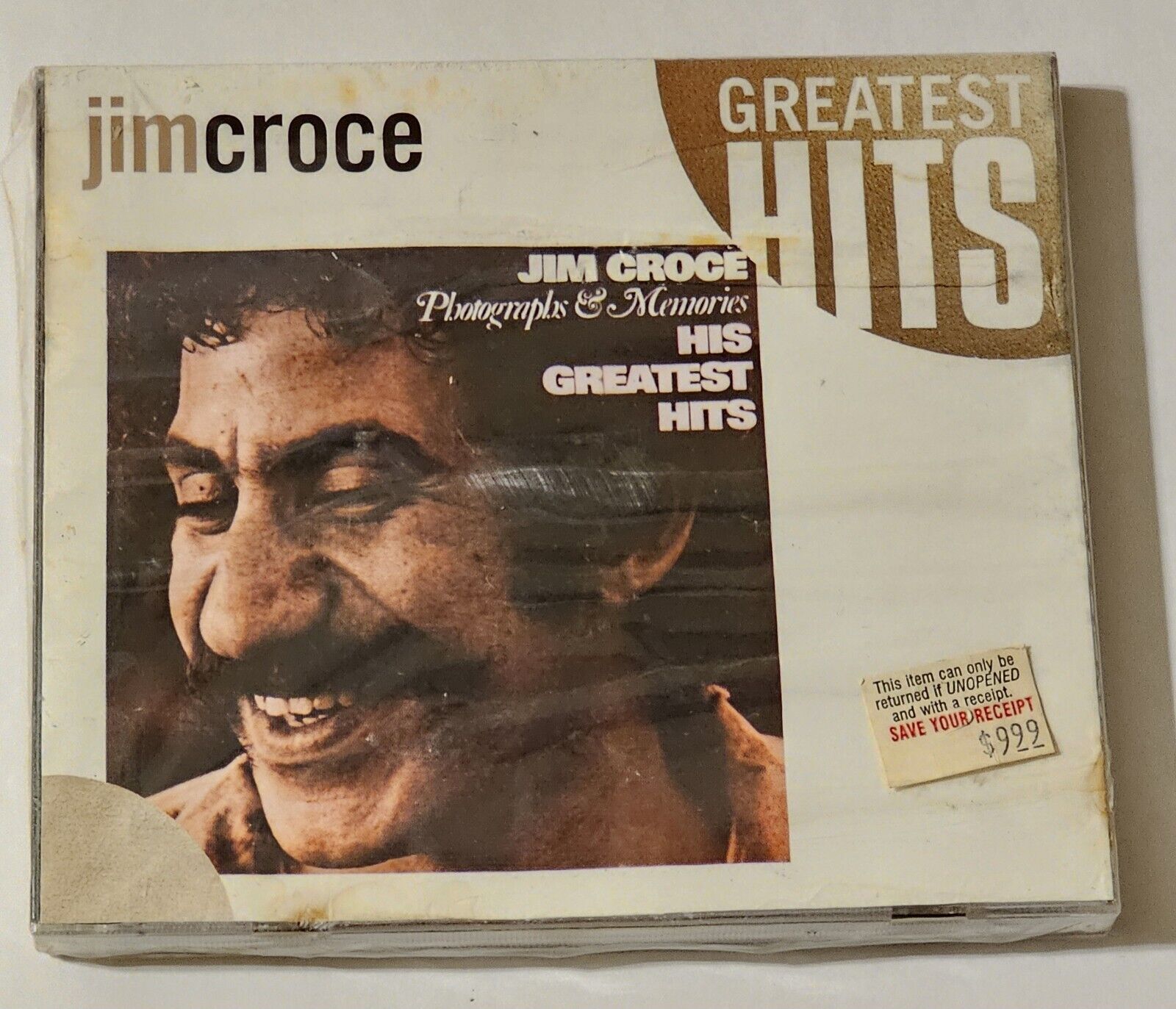 Vintage NOS Jim Croce Photographs & Memories CD New Sealed Bad Bad Leroy Brown