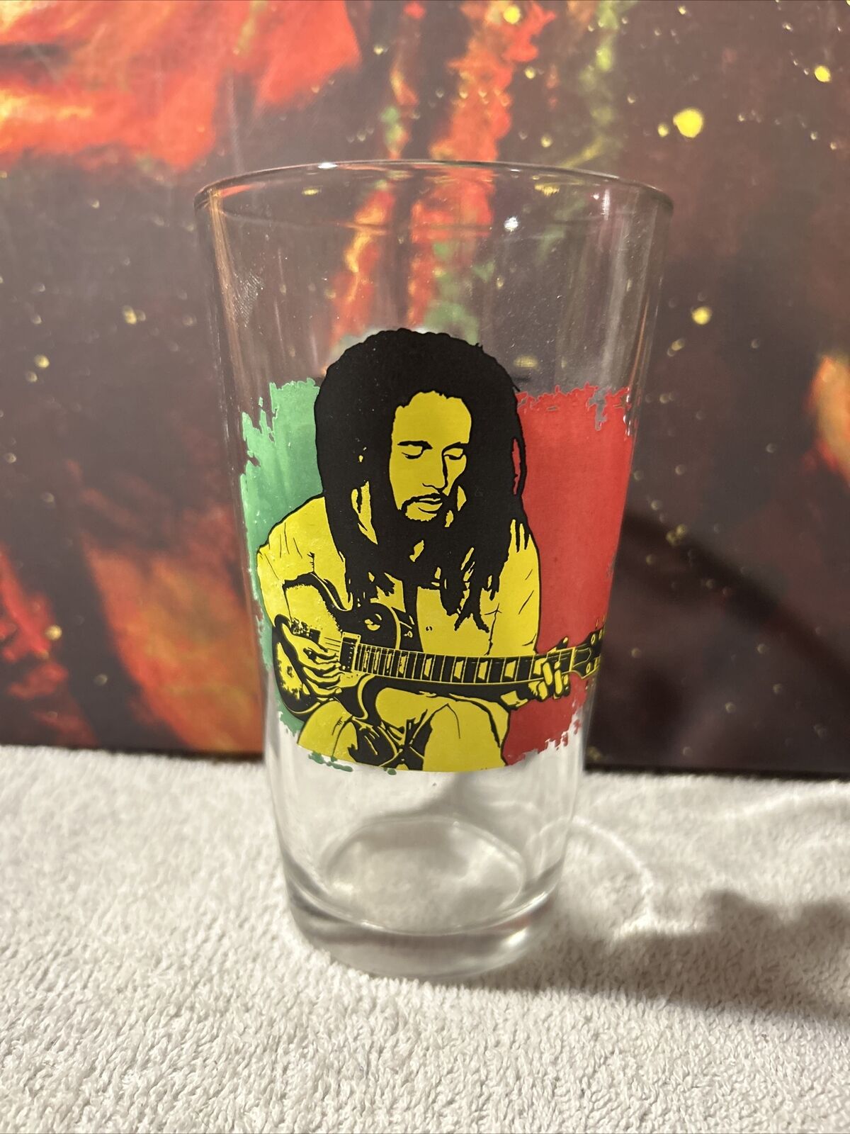 Bob Marley Pint Beer Glass Reggae Collectors Glass
