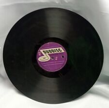 Vintage Rare DUODISC ALUMINUM BASE BLANK 78 RECORD Black Vinyl Purple Label  picture