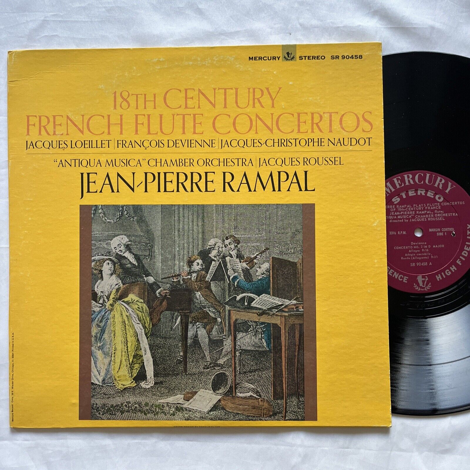 JEAN-PIERRE RAMPAL 18th Century French Flute Concertos LP MERCURY SR90458