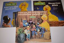 Lot of 3 Vintage Sesame Street Records LP Country Sleepytime Glad You're You picture