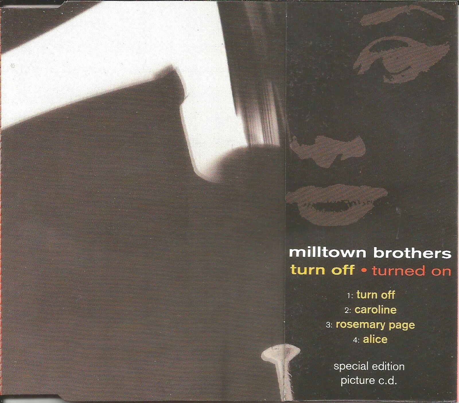 MILLTOWN BROTHERS Turned off  3UNRELEASE PICTURE DISC CD single SEALED USA SELER