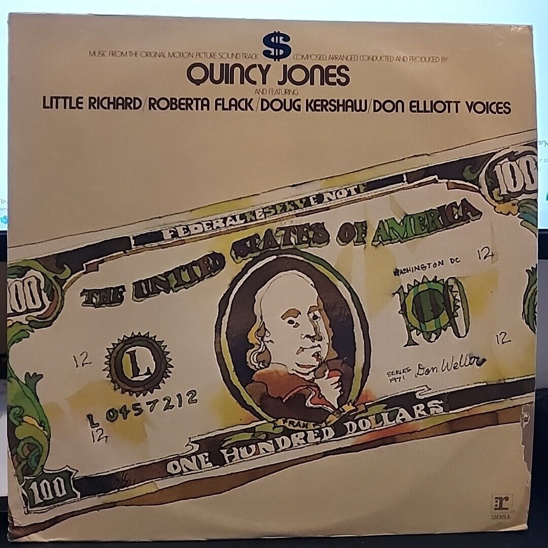 Quincy Jones $ Dollar Vinyl LP The Original Motion Picture Soundtrack  MS-2051