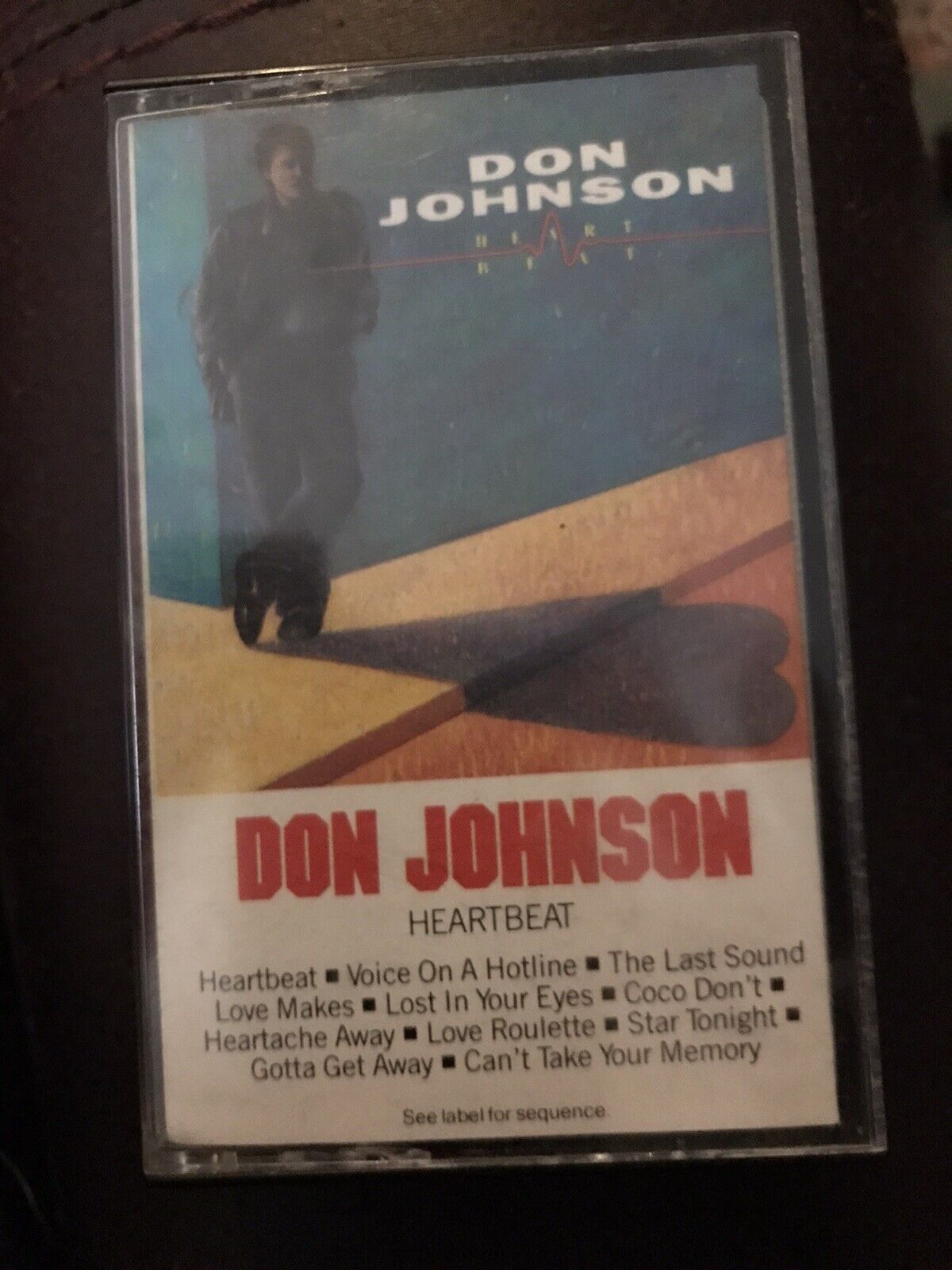 Vintage DON JOHNSON Heartbeat Album on Cassette