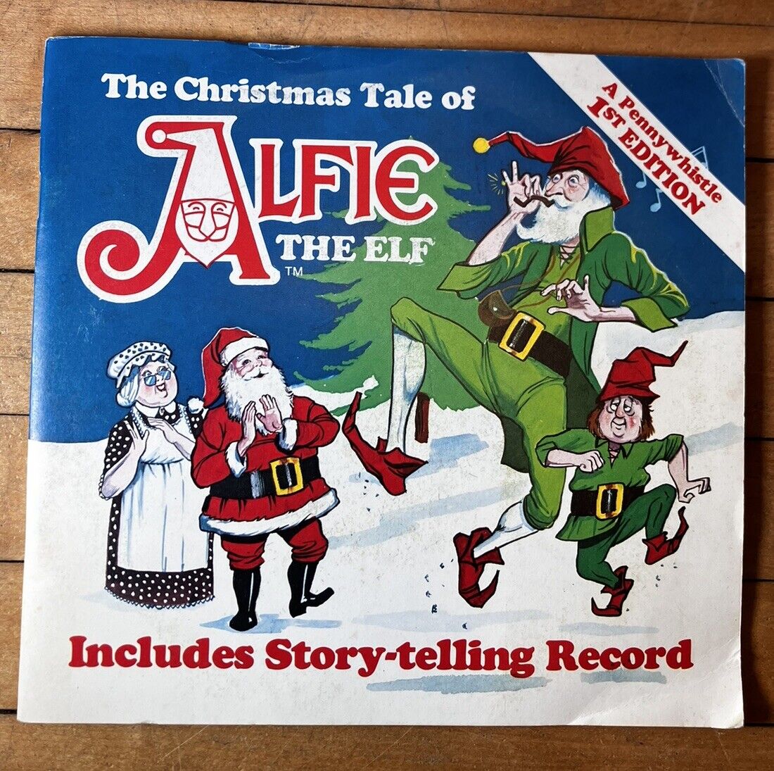 Alfie The Elf Penny whistle Record 1st Edition VG Vintage 