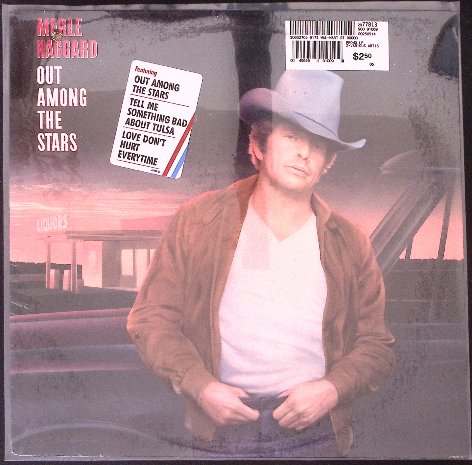 MERLE HAGGARD OUT AMONG THE STARS EPIC   STILL SEALED  VINYL LP 144-50W
