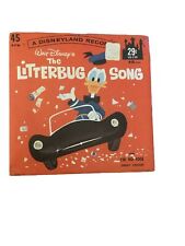 45 RPM DONALD DUCK/JIMINY CRICKET: The Litterbug Song/I'm No Fool DISNEYLAND 7