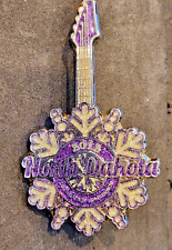 2012 North Dakota Purple Snowflake Guitar Destination Imagination DI Trading Pin picture