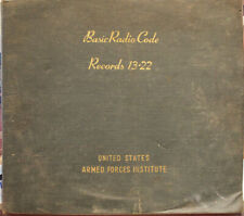 WWII-Basic Radio Code-2 Volumes-Records 1-22-Vintage Armed Forces Instructional picture