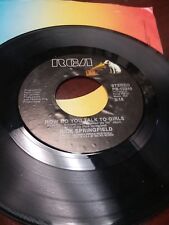 45 Record Rick Springfield How Do you Talk to Girls/What Kind of Fool Am I VG picture
