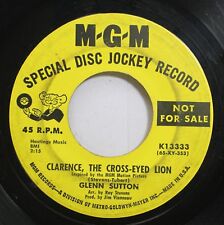 Hear Northern Soul Promo 45 Glenn Sutton - Clarence The Cross Eyed Lion / Mauri picture