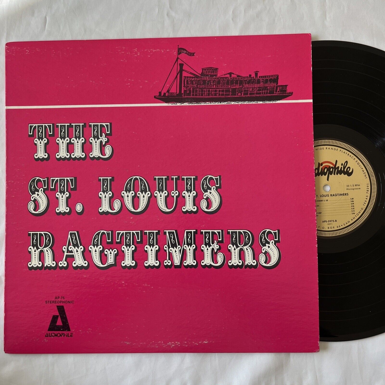 THE ST. LOUIS RAGTIMERS - Audiophile AP-75 Vintage Vinyl STEREO LP Record