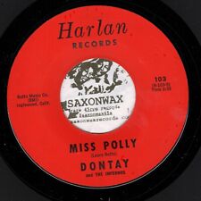 Garage 45 DONTAY & THE INFERNOS Miss Polly / I Cry In The Night HARLAN NM Teen picture