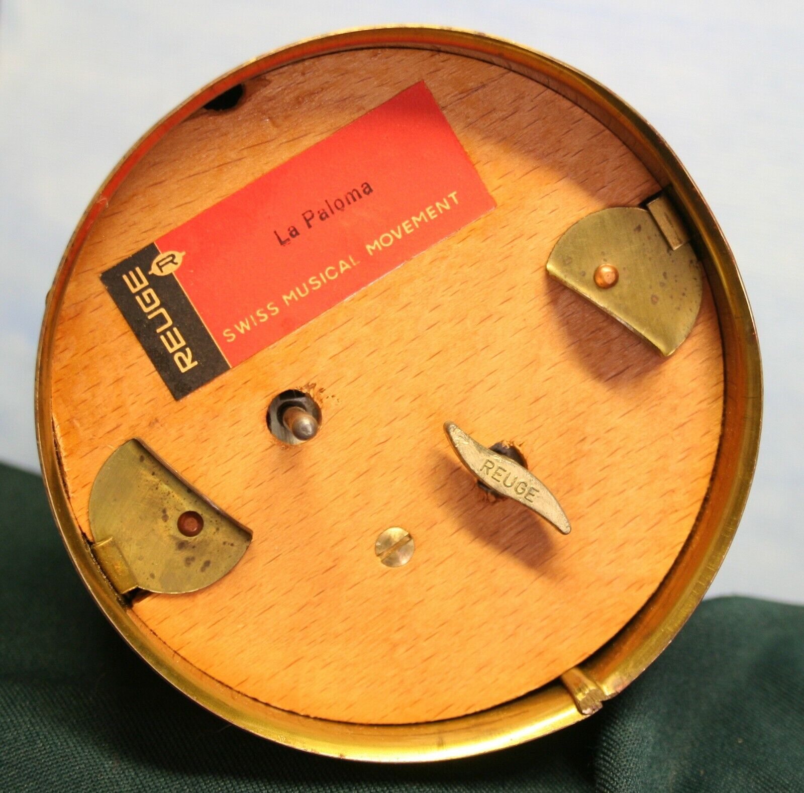 Vtg REUGE Swiss nautical Music Box Lantern Copper 8\