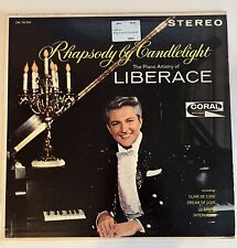 Liberace - Rhapsody By Candlelight - Vintage vinyl - includes Clair De Lune picture