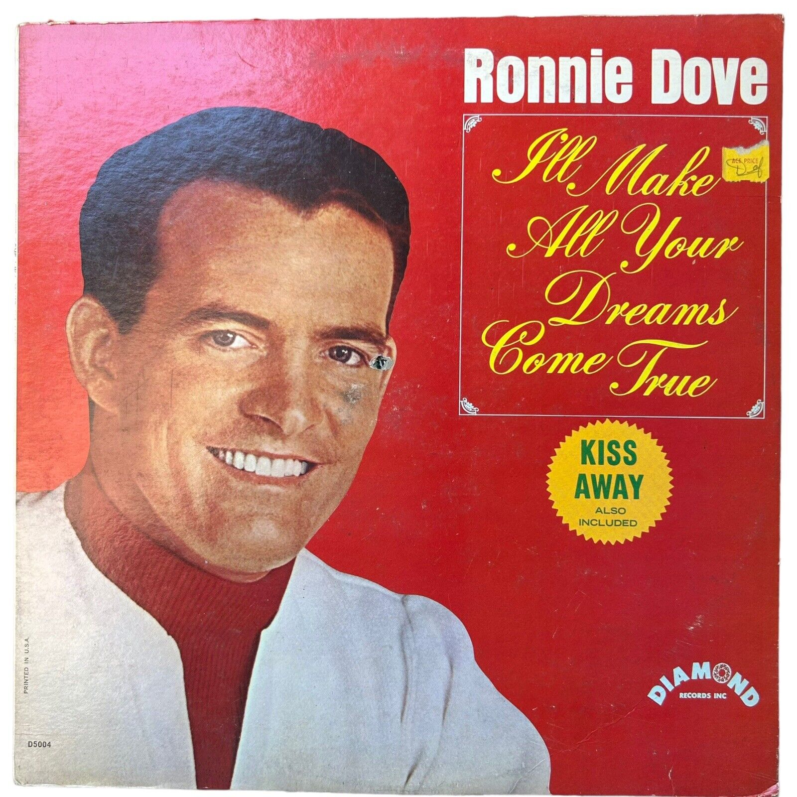 Ronnie Dove - I\'ll Make All Your Dreams Come True (VG/VG) Vinyl Record LP