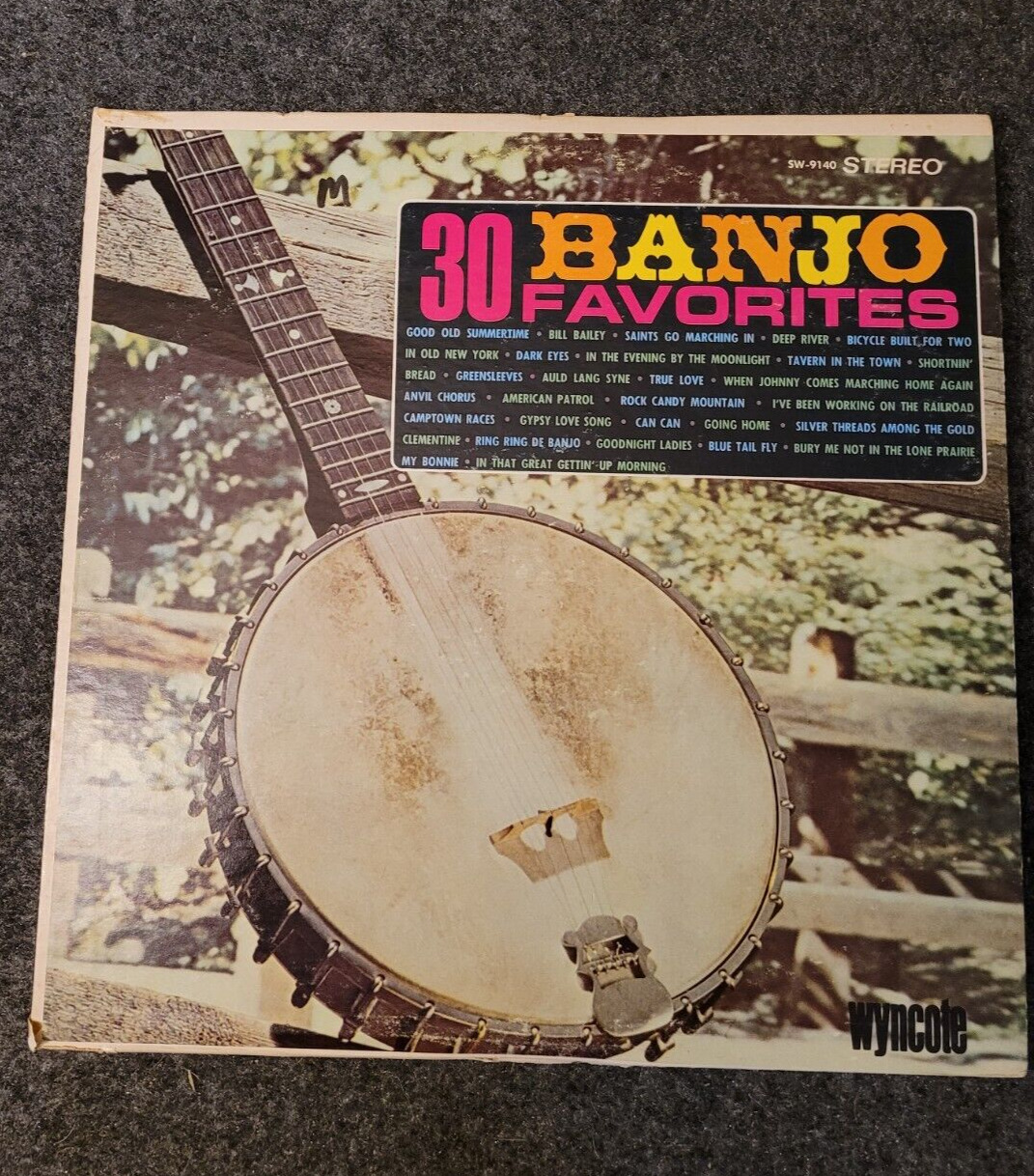 30 Banjo Favourites Wyncote Records Vintage LP Folk Music Country Vinyl Y3