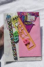 Vintage Lisa Frank Music Paper Pack-It Stationary Erasers Pencils picture