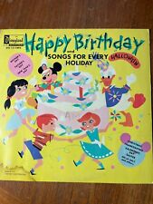 Walt Disney- Happy Birthday And Songs For Every Holiday Vinyl LP DQ-1214MO 1970 picture