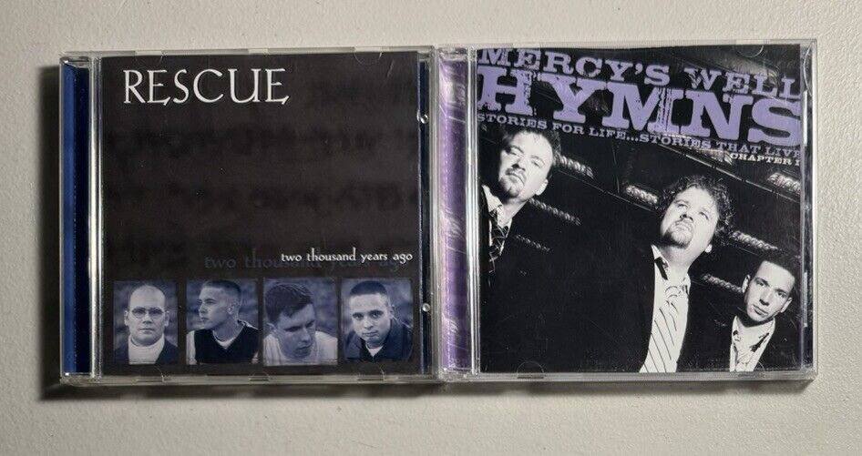 2 Christian CD Lot: RESCUE Two Thousand Years Ago + MERCY’S WELL Hymns FREE S/H