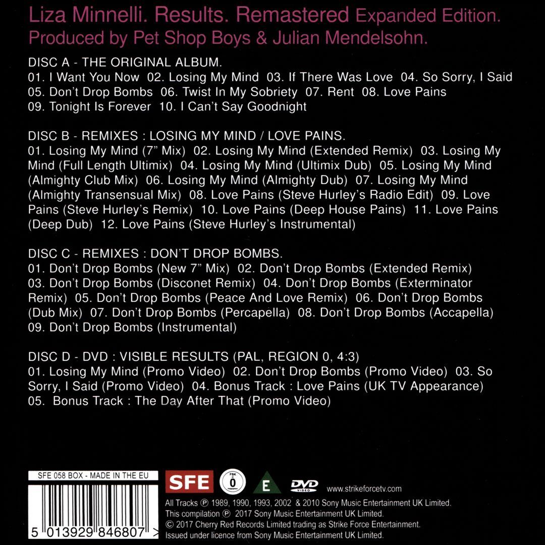 LIZA MINNELLI - RESULTS [EXPANDED EDITION] [3 CD/1 DVD] NEW CD