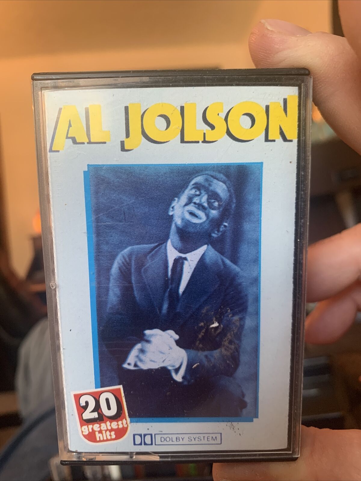 Vintage Al Jolson Cassette 20 Greatest Hits Lotus LCS 14.022 Made In Italy HTF 
