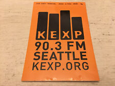 KEXP 90.3 FM Seattle Orange Sticker 4” - Rare Vintage - Radio Music Station WA  picture
