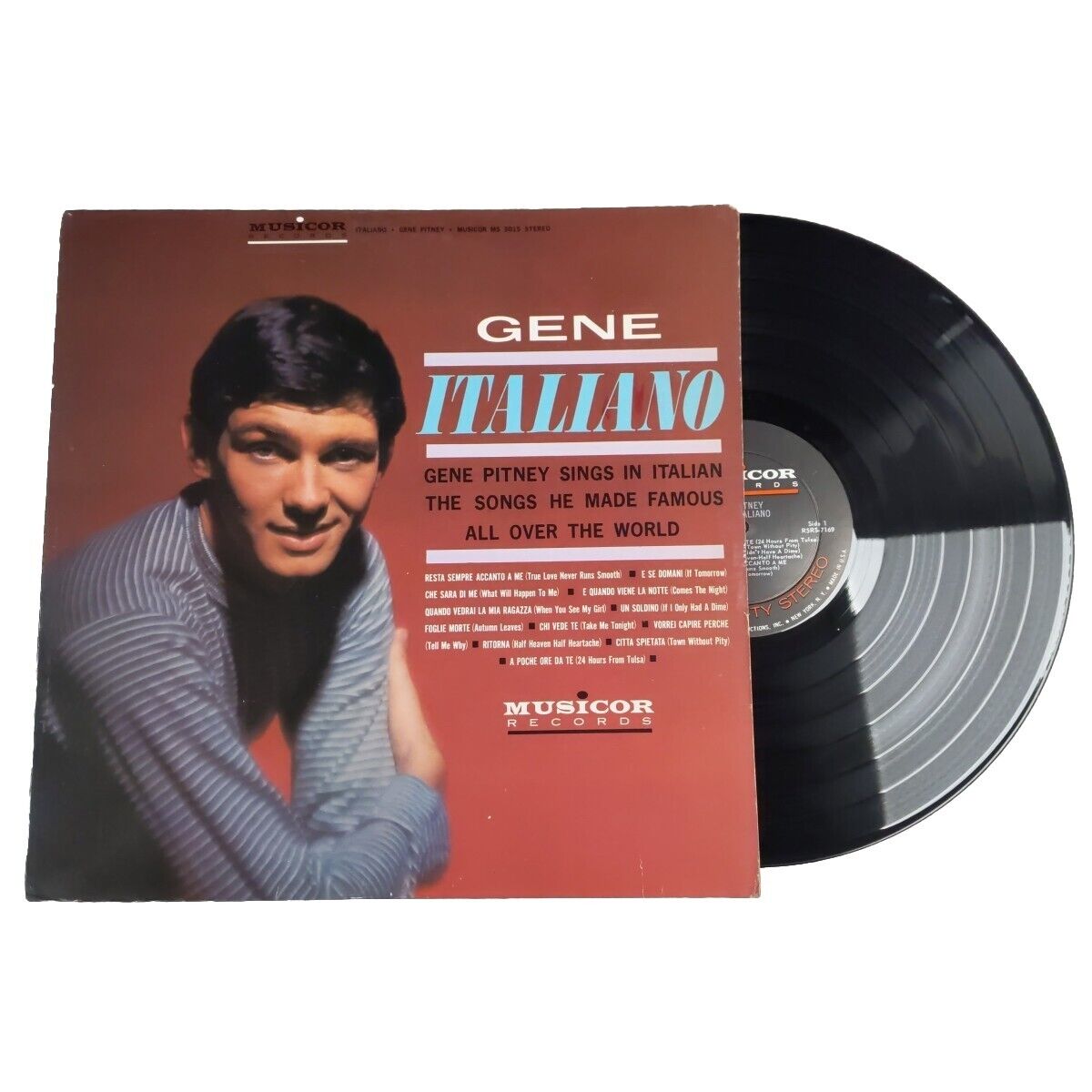 Gene Pitney Sings in Italian Vinyl Record Pop Vocal MS 3015