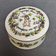 Vintage Franklin Porcelain Songs Of Love Music Box Younger Than Springtime 1983 picture