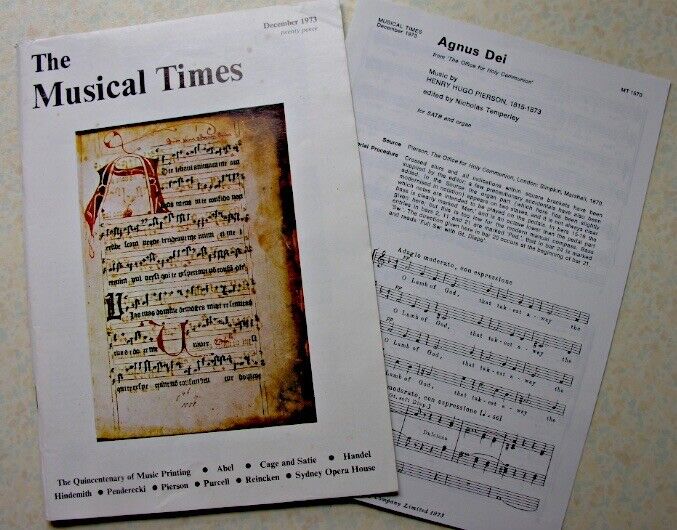 THE MUSICAL TIMES MAGAZINE Dec 1973 John Cage Erik Satie Pablo Casals Hindemith