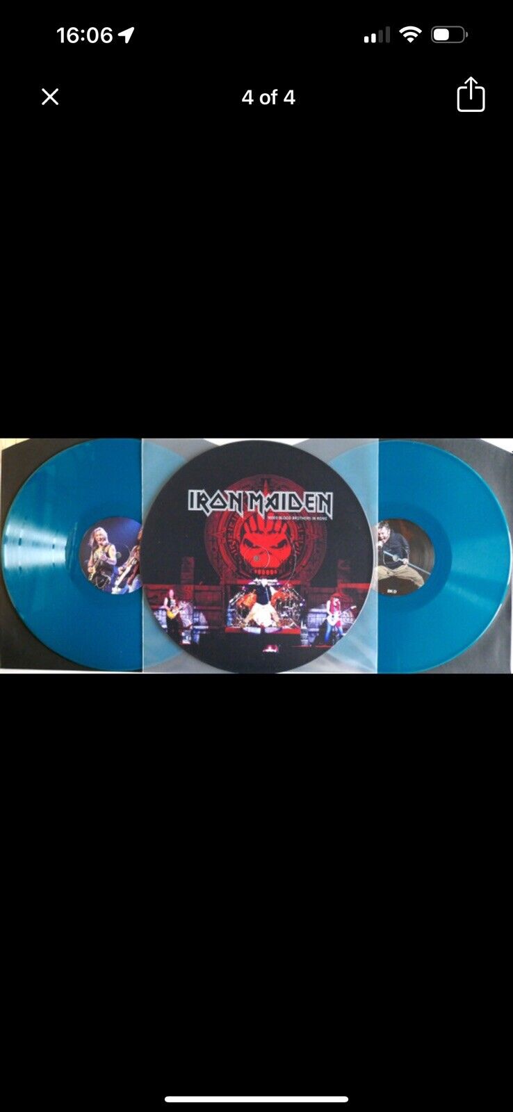 IRON MAIDEN PIC  DISC / Coloured Vinyl Triple LP  - Rare And Numbered