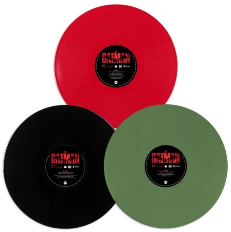 THE BATMAN Movie Soundtrack OST Michael Giacchino Color Vinyl 3LP Brand New 