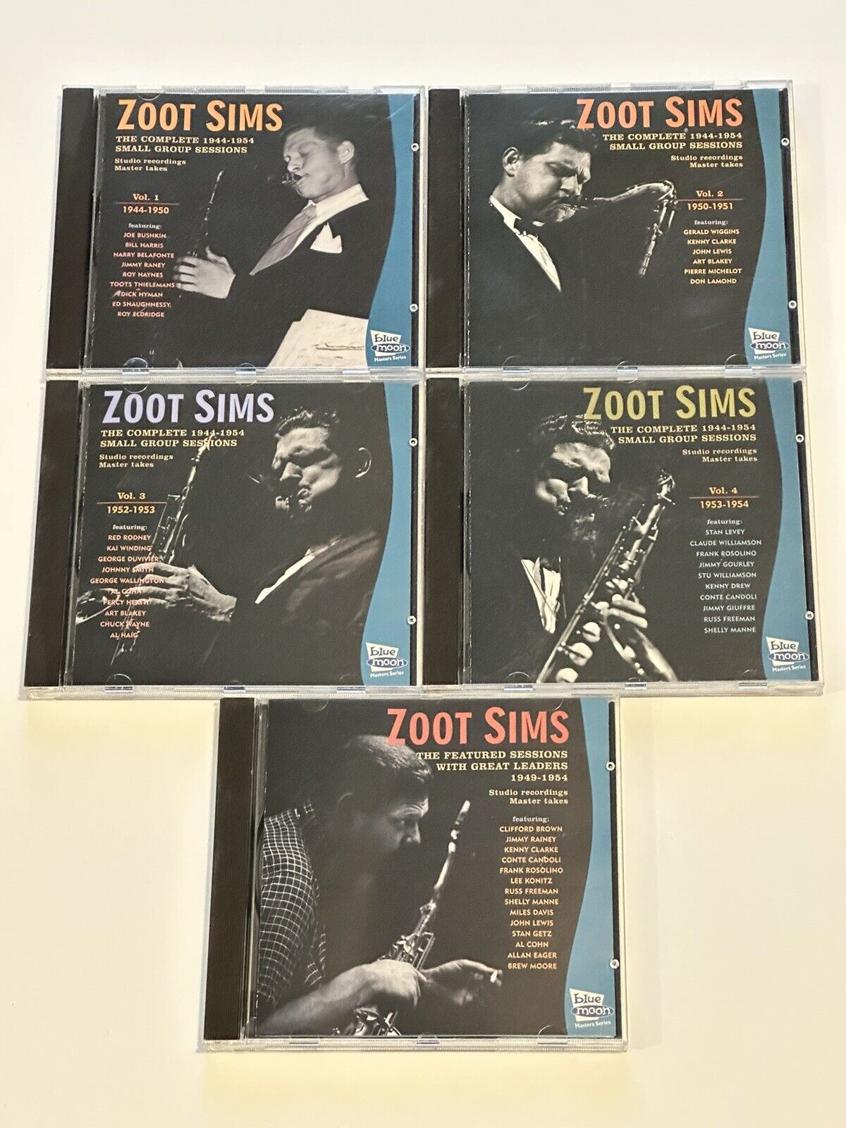 Zoot Sims The Complete Small Group Sessions - Vol. 1-4 & Great Leaders - CD Lot