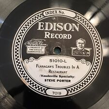 Edison Record 51010 The Arkansas Traveler, Flanagan's Troubles In A Restaurant  picture