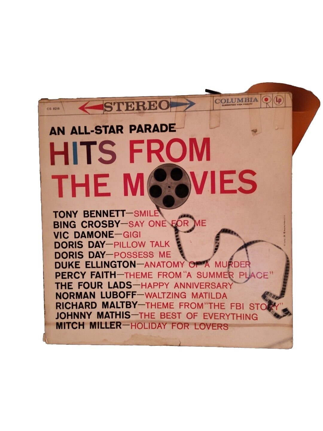 An All-star Parade Hits From The Movies 1959 CL-1421 Vinyl 12\'\' Vintage