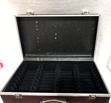 Vintage Savoy Style Suitcase 36 Cassette Tape Holder Storage Carry Brown Case 1 picture
