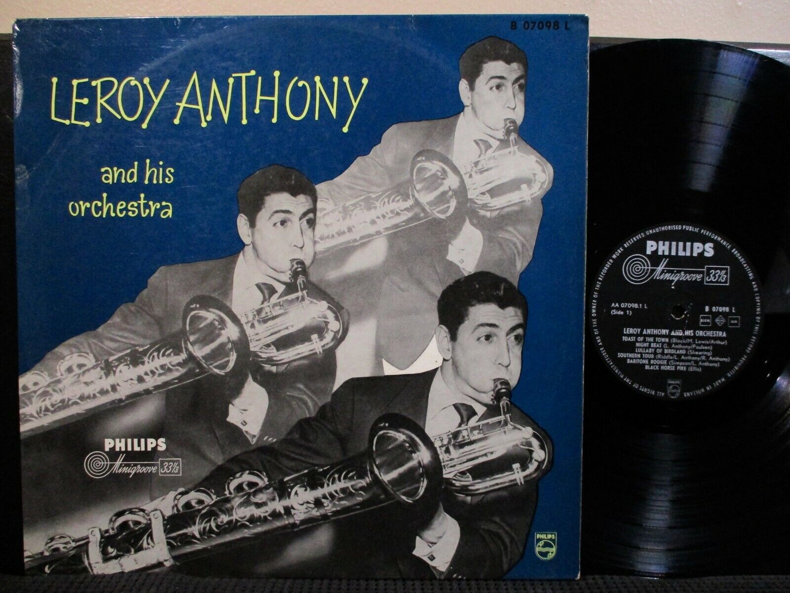 LEROY ANTHONY LP PHILIPS 07098 L MONO Jazz HOLLAND