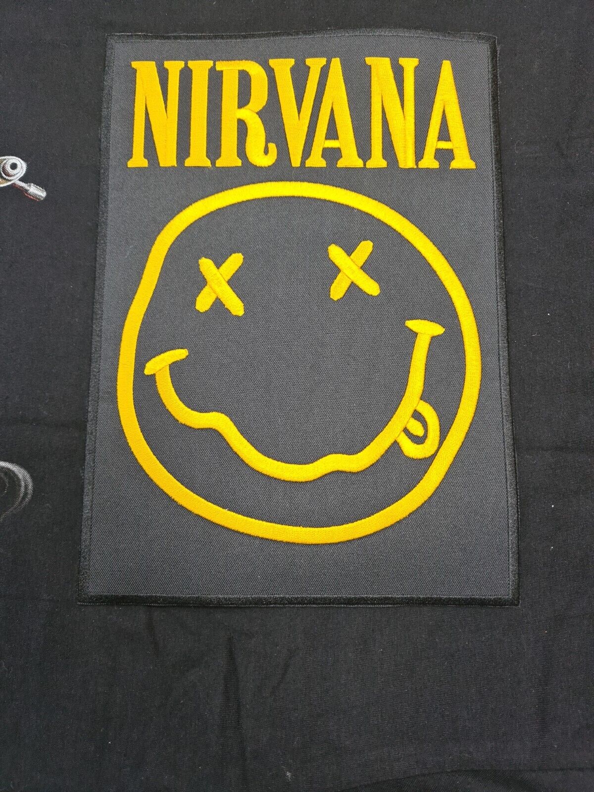 NIRVANA Patch Iron On Sew On Embroidered New Music Band Big Size 180mm X 250mm