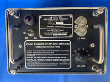 Vintage US Navy Audio Amplifier AM-2210G/WTC Sound Powered SP Telephone Dynalec picture