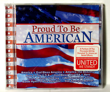 PROUD TO BE AMERICAN RELIEF EFFORTS PATRIOTIC MUSIC  CD *NEW/SEALED* MAGA TRUMP picture