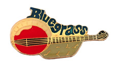 Bluegrass Banjo Lapel Hat Pin picture