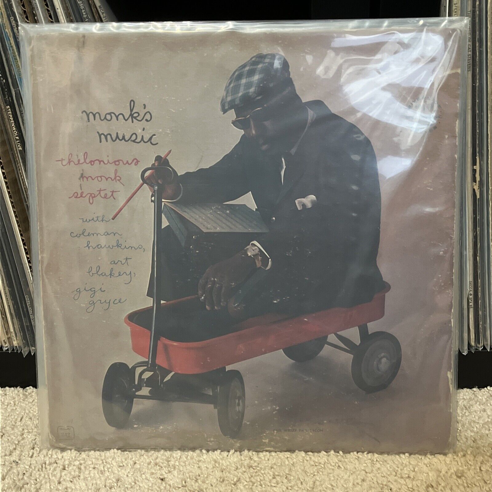 Thelonious Monk Septet Monk\'s Music 1958 MONO Reissue Ultrasonic Clean G+/G